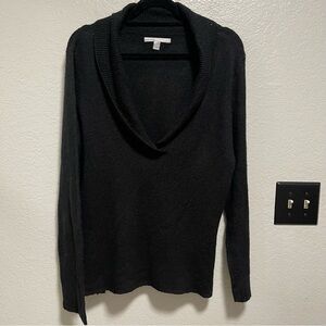 Old Navy black women's pullover sweater with a shawl collar Size XXL